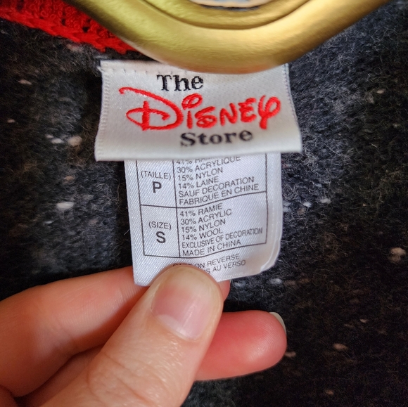Vintage The Disney Store Winnie The Pooh Christmal Wool Sweater Size Small - Picture 8 of 11